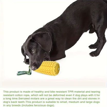 Ultimate Dog Chew Toy for Aggressive Chewers - Tough, Durable, and Squeaky Interactive Corn Stick for All Breeds