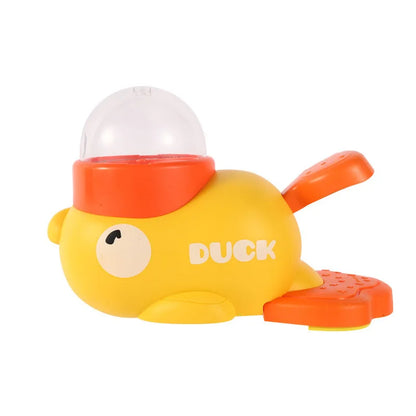 Engaging Dog Food Feeder - Cartoon Duck Design Puzzle Toy for Happy, Healthy Pets