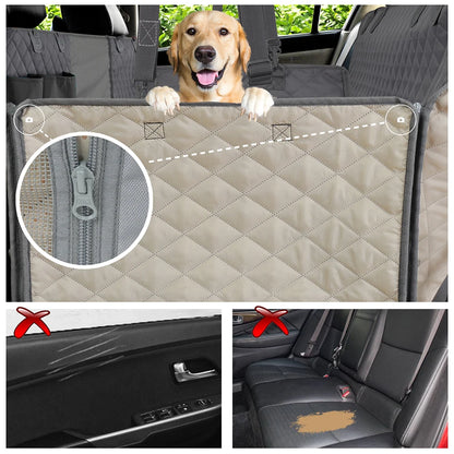 Ultimate Waterproof Dog Car Seat Cover - Safe and Comfortable Travel for Your Furry Friend