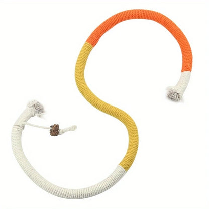 Engaging Cotton Cat Chew Toy - Perfect for Teeth Cleaning and Nibbling Fun with Catnip Rope