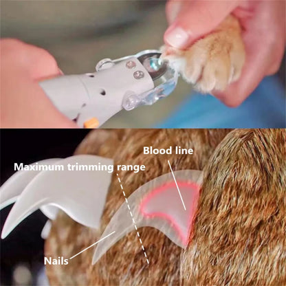 Illuminate Your Pet Grooming with the LED Pet Nail Clipper - Safe, Easy, and Efficient Nail Trimming for Dogs and Cats
