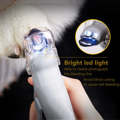 Illuminate Your Pet Grooming with the LED Pet Nail Clipper - Safe, Easy, and Efficient Nail Trimming for Dogs and Cats